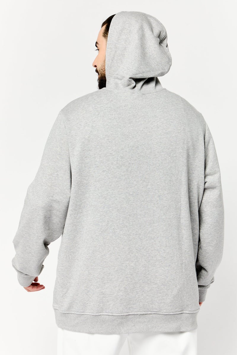 Reebok Men Sportswear Fit Long Sleeves Running Sweatshirt, Light Grey - Image 4